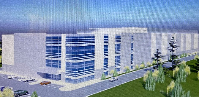 Artist’s rendition of the proposed data center in Chantilly.