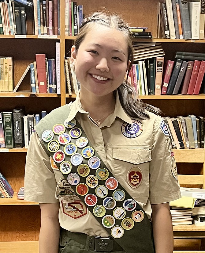 Avery Park achieves rank of Eagle Scout as one of first females in the country.