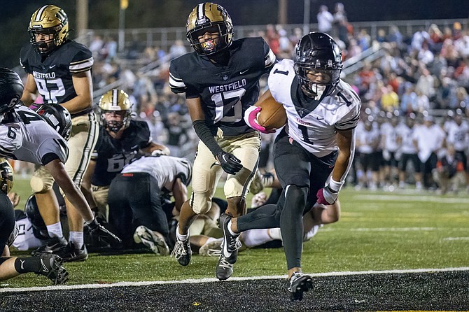 Dominic Knicely powers his way into the endzone for Madison.