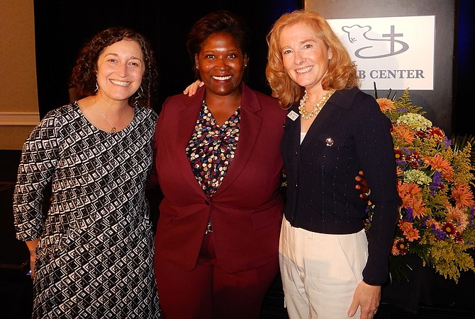 From left, Wesley Housing executives Judith Cabelli and Kamilah McAfee with Tara Ruszkowski.