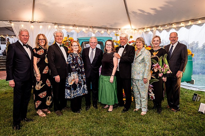 The AHS Board of Directors traveled from near and far to celebrate 50 years at River Farm. (left to right) Tim Conlon, Holly Shimizu, Doug Barker, Amy Golden, Scott Plein (Chair), Suzanne Laporte, Skipp Calvert, Marcia Zech, Laura Dowling, and Phil Tabas