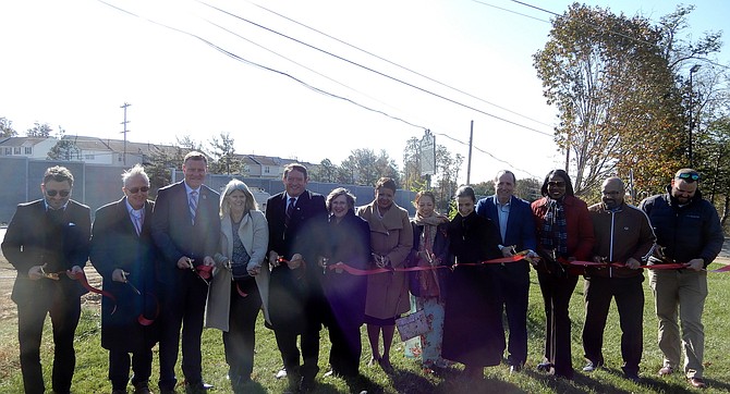 The ribbon cutting for the completion of the Route 28 widening project in Centreville.