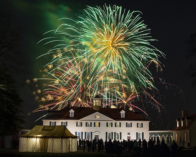 Fireworks were one of the “illuminations,” for Mount Vernon’s Christmas Illumination.