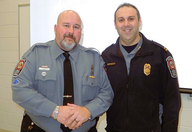 From left are MPO Mike O’Brien and Capt. Dan Spital.