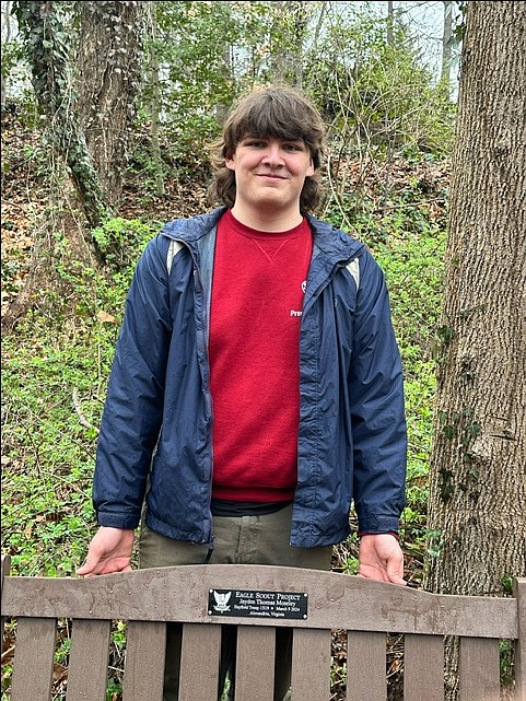 Jayden Moseley earned his Eagle Scout badge with this project at the cemetery in Alexandria