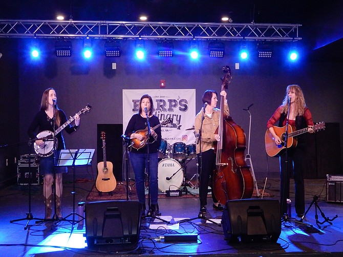 The bluegrass band Sweet Yonder performing at Earp’s Ordinary.