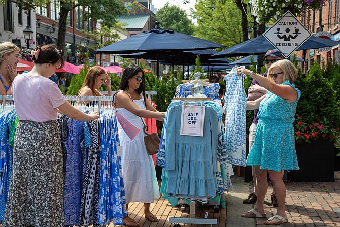 Alexandria Summer Sidewalk Sale takes place Saturday, Aug. 10, 2024 throughout Old Town Alexandria and Del Ray.