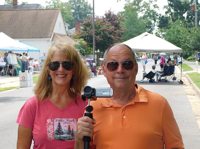 Bluegrass documentary producers Mike Salmon and Barbara Ucman.