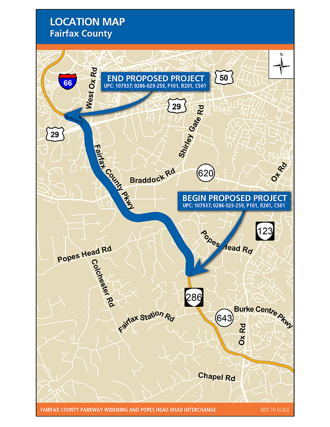 The Fairfax County Parkway plan.