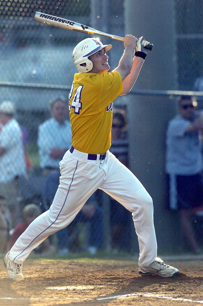 Lake Braddock outfielder Nathan Parker is one of seven seniors on the Bruins' roster this spring.