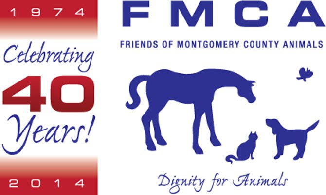 Friends of Montgomery County Animals (FMCA) Logo.