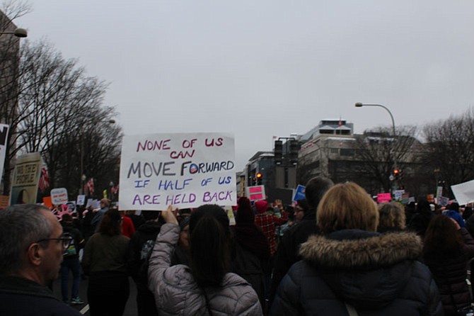 The Women’s March on Jan. 21.