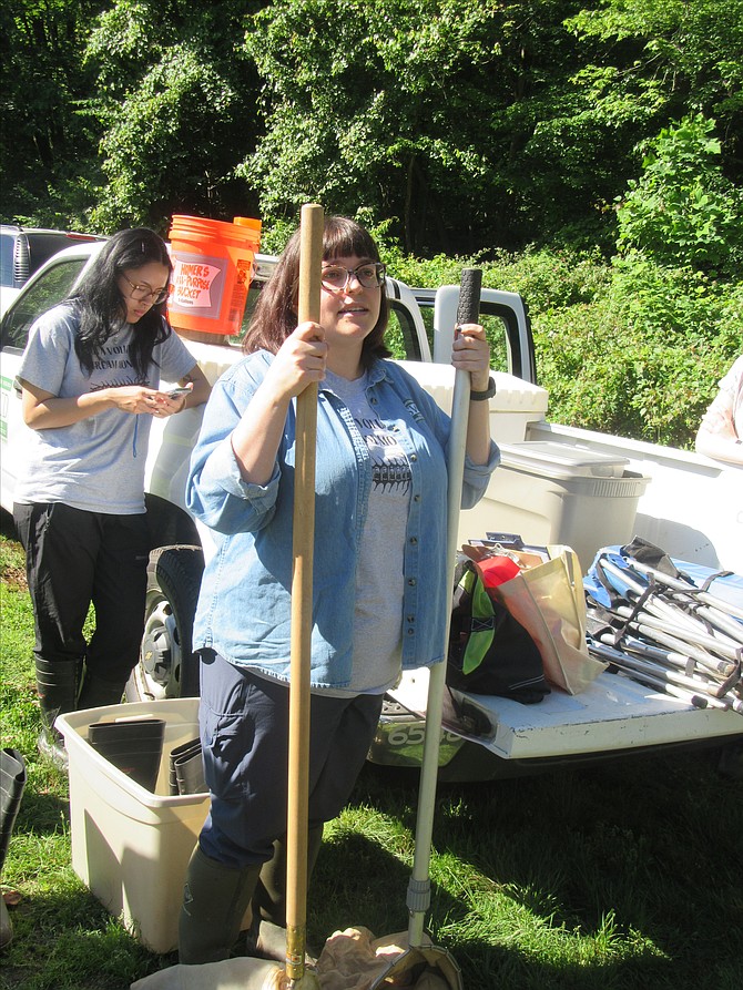 Ashley Palmer supervises water quality monitoring for the Northern Virginia Soil and Water Conservation District.