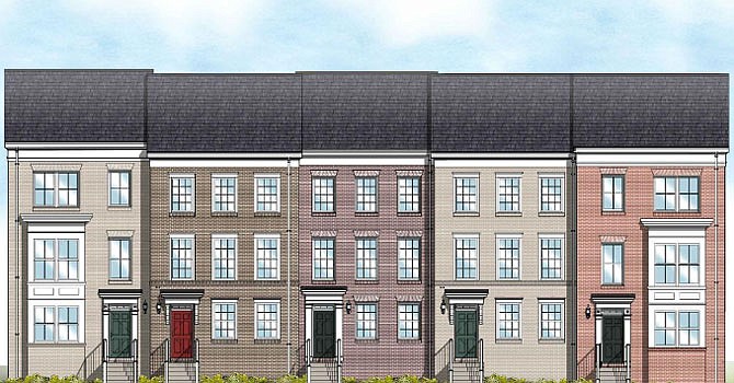 Artist’s rendition of the Glebe View affordable townhouses.