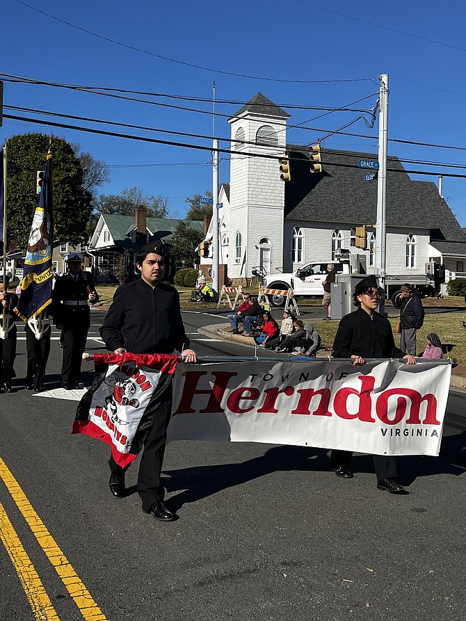 On Nov. 9. 2024, the parade banner officially kicks off the annual Homecoming parade for Herndon High School, a Fairfax County Public School.