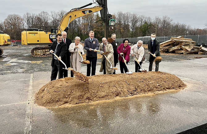 U.S. Rep. Gerry Connolly (center) takes part in the groundbreaking celebration of Residences at Government Center II, a 279-unit development for low to moderate income households.