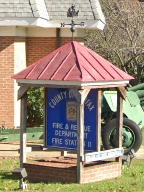 The roof over Station 11’s sign was part of the Dixie Pig restaurant years ago.