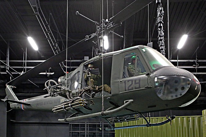 The helicopter which collided with the plane at Reagan National Airport flew out of Davison Airfield which is across the street from the National Museum of the United States Army at Fort Belvoir, which displays some of the Army helicopters such as this one.