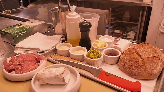 Chef Anthony Chittum has laid out the tray of farm to local ingredients for his Mother’s Day special.