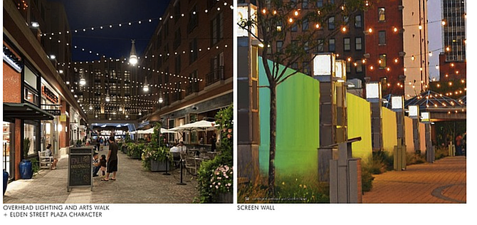 Images for illustrative purposes of the Town of Herndon’s arts walk within the Comstock Herndon Venture LC mixed-use redevelopment project in the historic downtown that will not be.