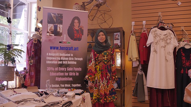 Taiba Rahmani, who has started Her Craft, a business selling products hand made by girls in Afghanistan.