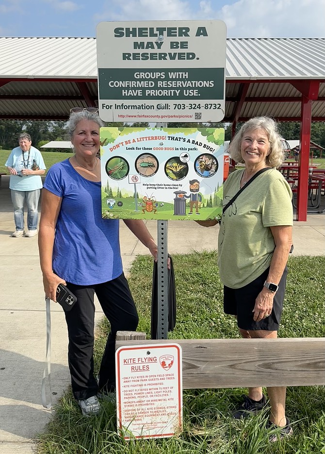 Insect photographer Judy Gallagher (right), stands with longtime insect surveyor Jim Waggener, and FCPA intern Amanda Dawson
