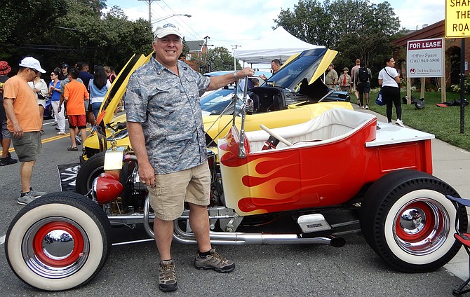 Robert Winston last year with his 1923 Model T Ford that he modified into a 1950s-type, T-Bucket, street rod.