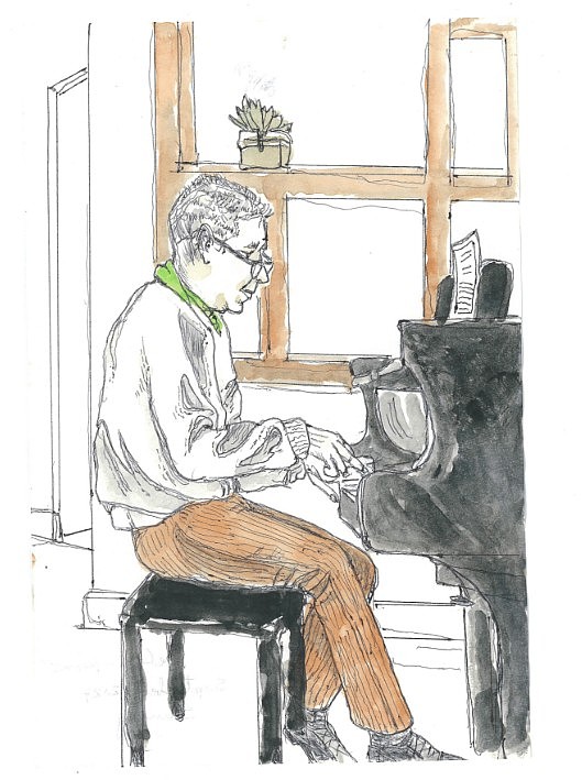 A guest piano player.