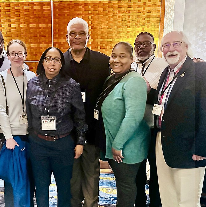 Tamika Coleman, second from left, was named the recipient of the William Hershberger Civic Award.