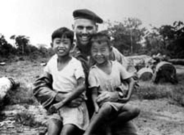Humbert “Rocky” Versace, shown in an undated photo taken in Southeast Asia, remains missing in action from the Vietnam War.