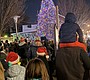 Santa arrives for the lighting of the Del …