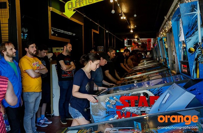 Pinball is also a spectator sport.