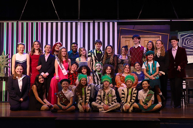 The cast of Beetlejuice JR brings the acclaimed Broadway musical to the ACCT stage.  Photo by Howard Soroos