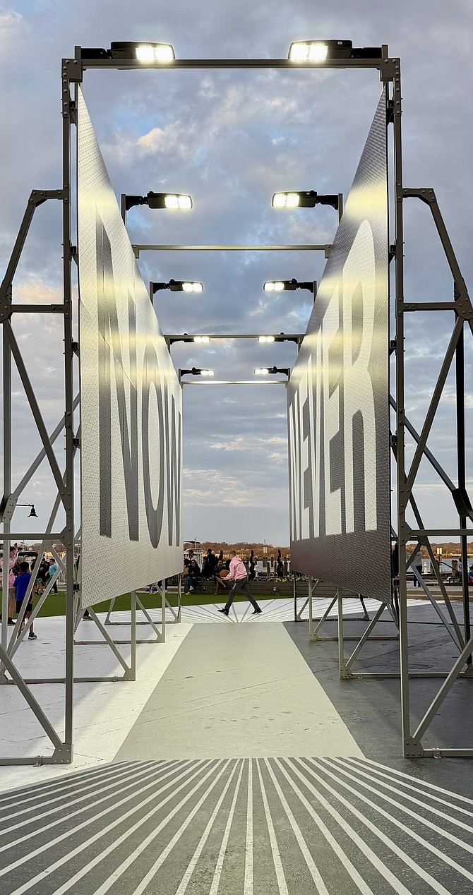 Now or Never, a public art display, opened March 21 at Waterfront Park.