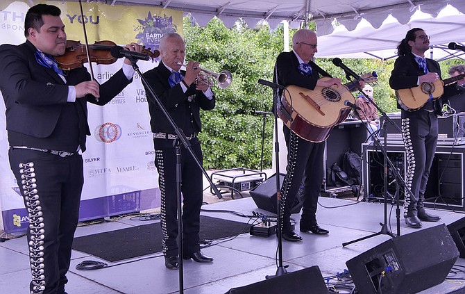 Mariachi Estrellas Band is a crowd pleaser at the Langston Earth Day event.