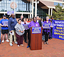 Members of SEIU Virginia 512 rally outside the …