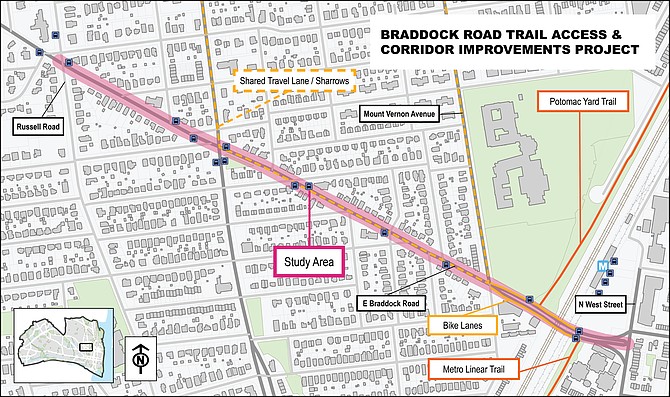 The controversial Braddock Road Trail Access and Corridor Improvements project is intended to enhance safety and accessibility for all roadway users along Braddock Road between Russell Road and North West Street.